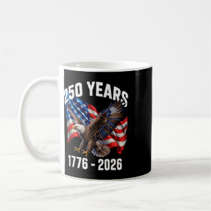 250 Jaar 1776-2026 Patriottische Adelaar Vlag 2026 Koffiemok