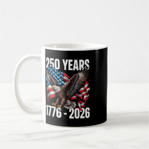 250 Jaar 1776-2026 Patriottische Adelaar Vlag 2026 Koffiemok