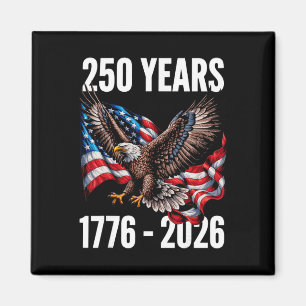 250 Jaar 1776-2026 Patriottische Adelaar Vlag 2026 Magneet