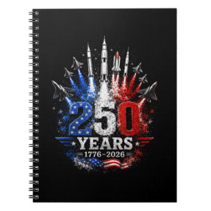 250 jaar 1776–2026 Patriottische luchtviering Grat Notitieboek