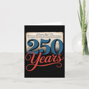 250 Jaar 1776 Onaafhankelijkheidsverklaring Usa Gi Kaart