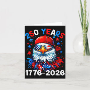 250 Jaar 250ste Verjaardag Adelaar 4 juli Jongens Kaart