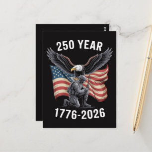 250 Jaar 250ste Verjaardag VS 4 juli  Briefkaart