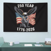 250 Jaar 250ste Verjaardag VS 4 juli Spandoek (Beurs)