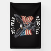 250 Jaar 250ste Verjaardag VS 4 juli Spandoek (Verticaal)