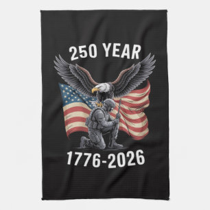 250 Jaar 250ste Verjaardag VS 4 juli Theedoek