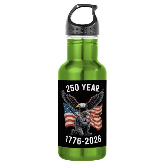 250 Jaar 250ste Verjaardag VS 4 juli Waterfles (Voorkant)
