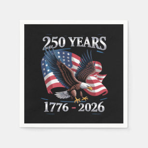 250 Jaar 4 juli Adelaar VS Vlag 1776 2026 Servet