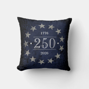 250 Jaar Aanpasbare Amerikaanse Vlag 2-zijdig Kussen