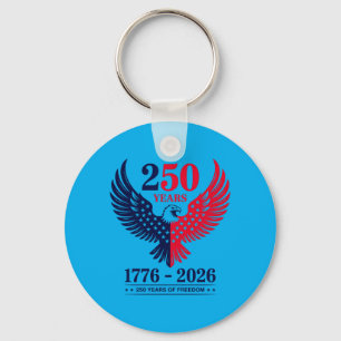 250 Jaar Adelaar Amerikaanse Vlag 250e Verjaardag Sleutelhanger