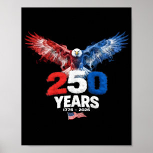 250 Jaar Amerika 1776 2026 250e USA Patriottisch Poster
