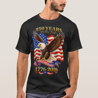 250 Jaar Amerika 1776 2026 250e Verjaardag Usa T-shirt