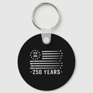 250 jaar Amerika 1776 2026 250e verjaardag van de Sleutelhanger
