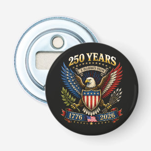 250 jaar Amerika 1776 2026 250ste verjaardag Button Flesopener