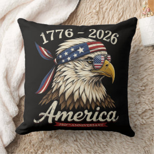 250 Jaar Amerika 1776 2026 Adelaar Vintage Kussen
