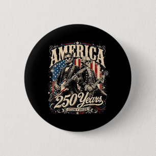 250 Jaar Amerika 1776 2026 Founding Fathers Ronde Button 5,7 Cm