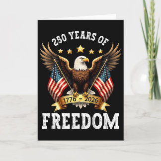 250 Jaar Amerika 1776 2026 Patriottisch 250e Geboo Kaart