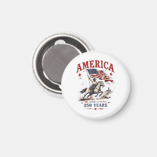 250 Jaar Amerika 1776 2026 Patriottische Cowboy Magneet