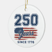 250 jaar Amerika, 1776 Semiquincentennial Keramisch Ornament (Links)