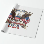 250 Jaar Amerika 250e 4 juli Viering 1 Cadeaupapier (Uitgerold)