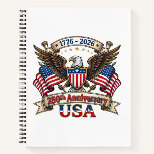 250 Jaar Amerika 250e 4 juli Viering 1 Notitieboek