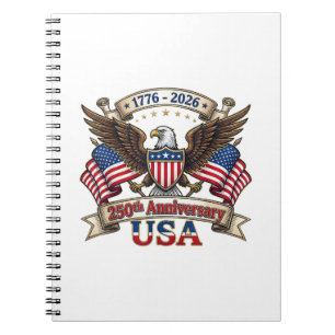 250 Jaar Amerika 250e 4 juli Viering 1 Notitieboek