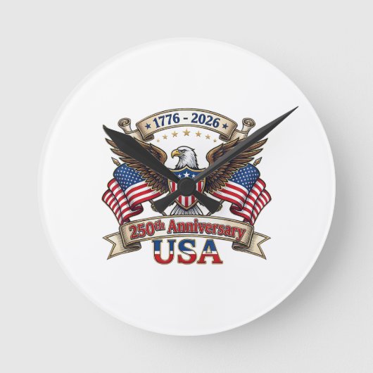250 Jaar Amerika 250e 4 juli Viering 1 Ronde Klok (Voorkant)