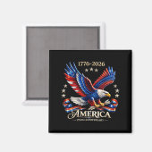 250 jaar Amerika 250e 4 juli viering Magneet (Voorkant / Achterkant)