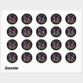 250 jaar Amerika 250e 4 juli viering Ronde Sticker (Vel)
