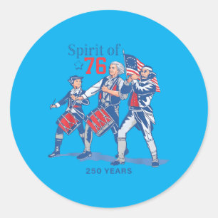 250 jaar Amerika 250e verjaardag 1776-2026 4e Ronde Sticker