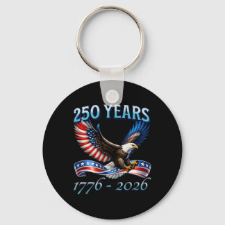 250 Jaar Amerika 250e Verjaardag 1776-2026 4e Sleutelhanger