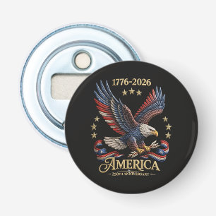 250 Jaar Amerika 250e Verjaardag Adelaar Button Flesopener