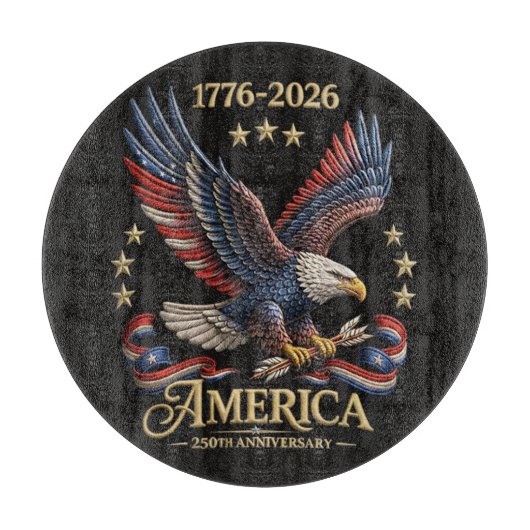 250 Jaar Amerika 250e Verjaardag Adelaar Snijplank (Voorkant)