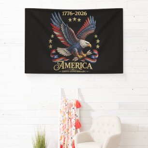250 Jaar Amerika 250e Verjaardag Adelaar Spandoek