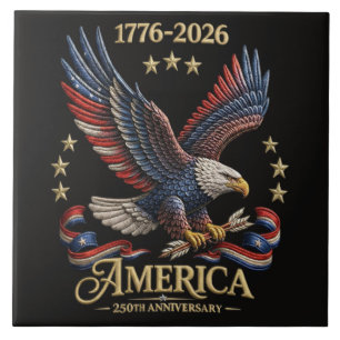 250 Jaar Amerika 250e Verjaardag Adelaar Tegeltje