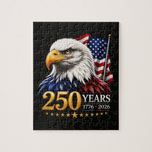 250 Jaar Amerika 250e Verjaardag Patriottisch VS Legpuzzel (Verticaal)