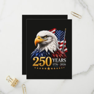 250 Jaar Amerika 250e Verjaardag Patriottisch VS Uitnodiging Briefkaart