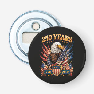 250 Jaar Amerika 250e Verjaardag Usa Patriottisch Button Flesopener