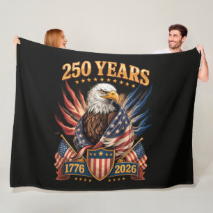 250 Jaar Amerika 250e Verjaardag Usa Patriottisch Fleece Deken