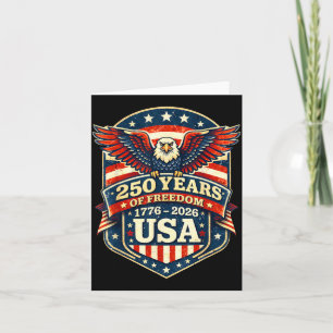 250 Jaar Amerika 250e Verjaardag USA Patriottisch Kaart