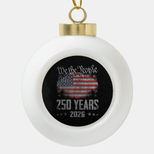 250 Jaar Amerika 250e Verjaardag USA Patriottisch Keramische Bal Ornament