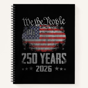 250 Jaar Amerika 250e Verjaardag USA Patriottisch Notitieboek