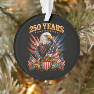 250 Jaar Amerika 250e Verjaardag Usa Patriottisch Ornament