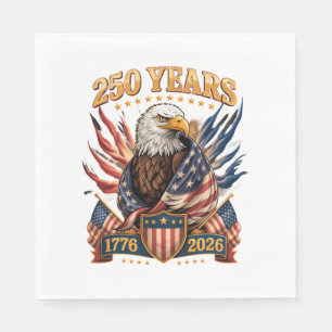 250 Jaar Amerika 250e Verjaardag Usa Patriottisch Servet