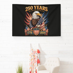 250 Jaar Amerika 250e Verjaardag Usa Patriottisch Spandoek