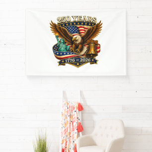 250 jaar Amerika 250e verjaardag VS Spandoek