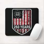 250 Jaar Amerika 250e Verjaardag VS Vlag 4e Muismat (Met muis)
