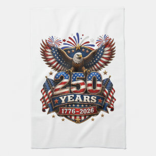 250 jaar Amerika 250ste verjaardag 4 juli Theedoek