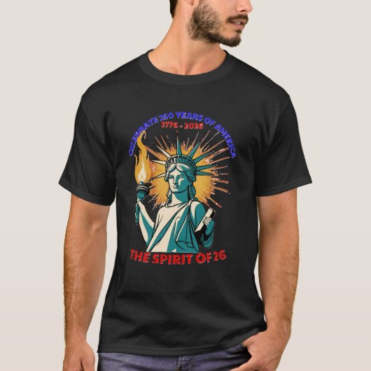 250 JAAR AMERIKA – DE GEEST VAN 26 T-SHIRT (Voorkant)