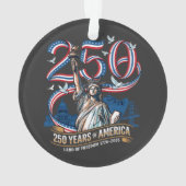 250 Jaar Amerika Herdenking 1776 2026 Ornament (achterkant)